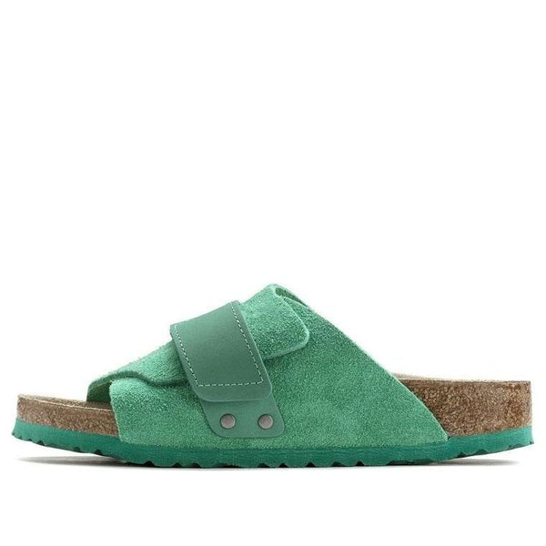 BirkenstockKyoto Nubuck Suede Leather Sandals 'Bold Green'