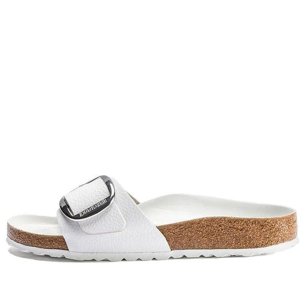 BirkenstockMadrid Big Buckle Leather Narrow Fit Sandals 'White'