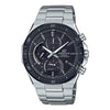 CASIOWaterproof EDIFICE Sapphire Crystal Solar Powered Mens Silver Analog