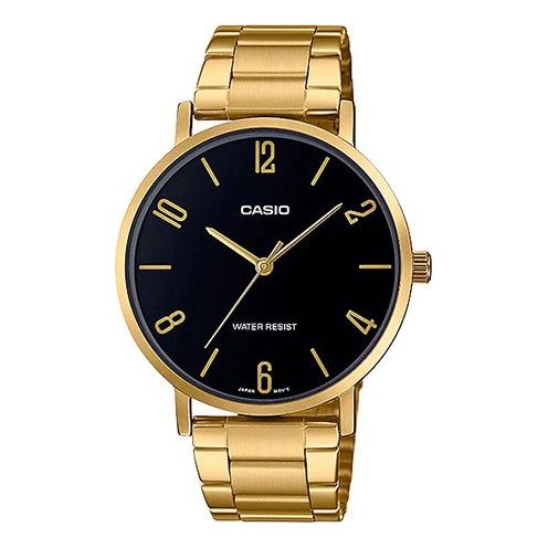 CASIOCasio Dress Classic Minimalistic Analog Watch 'Gold Black'