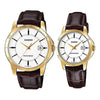 CASIOCouple Quartz Waterproof White Analog