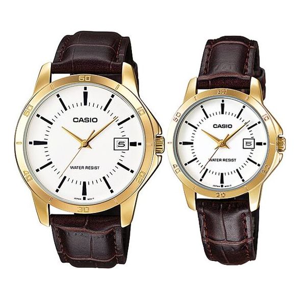 CASIOCouple Quartz Waterproof White Analog