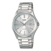 CASIOWaterproof Stainless Steel Strap Mens Silver Analog