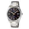 CASIOStainless Steel Strap Quartz Waterproof Black Watch Dial Black Analog