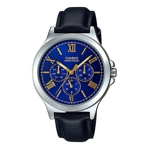 CASIOMen's  ENTICER SERISE Series Minimalistic Casual Watch Mens Blue Analog