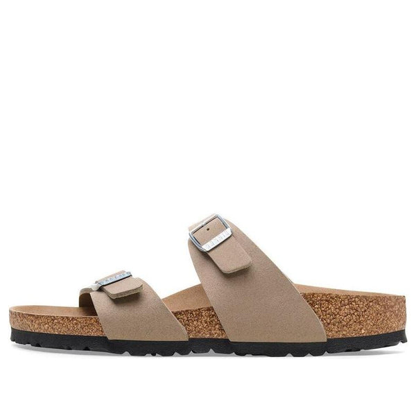 BirkenstockSydney Vegan Synthetics Vegan Narrow Fit Sandals 'Gray Taupe'