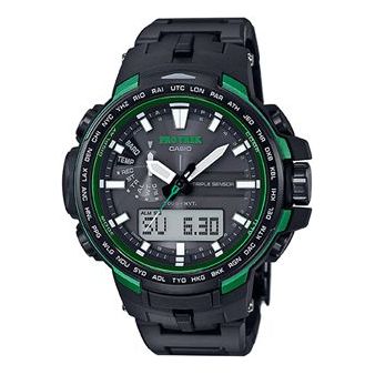 CASIOsolar electric wave outdoor sports male waterproof /Blue Solar Powered Mens Black Analog/Digital Combo