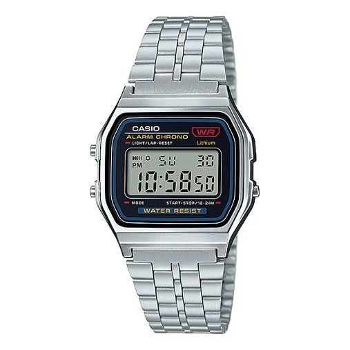 CASIOCasio Youth Digital Cube Watch 'Metallic Silver Black'