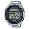 CASIOWaterproof Sports Mens SilverBlack Digital