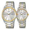 CASIOENTICER&VINTAGE Series Classic Vintage Simplistic Casual Fashion Couple Silver Analog