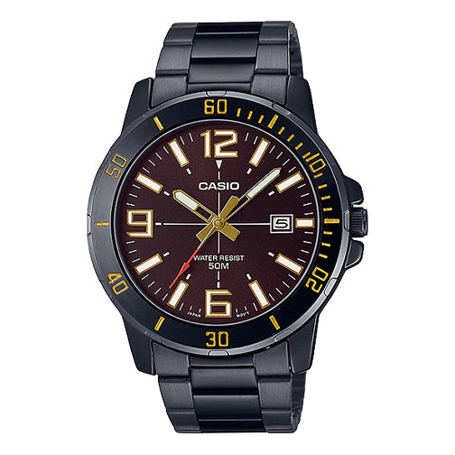 CASIOCasio Dress Classic Analog Watch 'Metallic Black Gold'