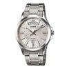 CASIOSports Quartz Waterproof Stainless Steel Strap Unisex Mens SilverGray Analog