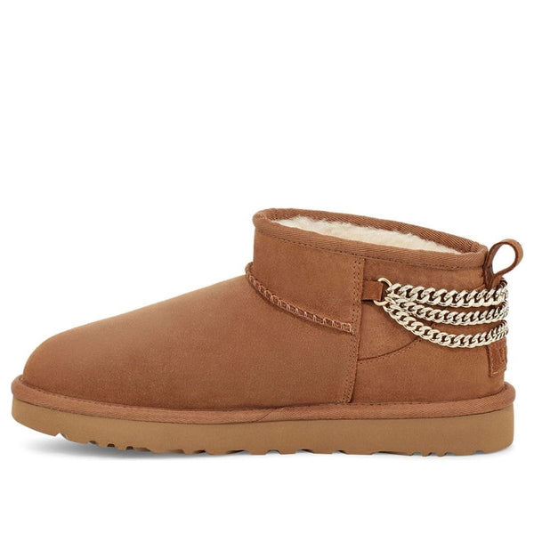 UGG(WMNS)  Classic Ultra Mini Chains 'Chestnut'