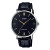CASIOMen' s DRESS Belt Wrist Mens Black Analog