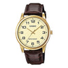 CASIOSports Quartz Waterproof Mens Gold Analog