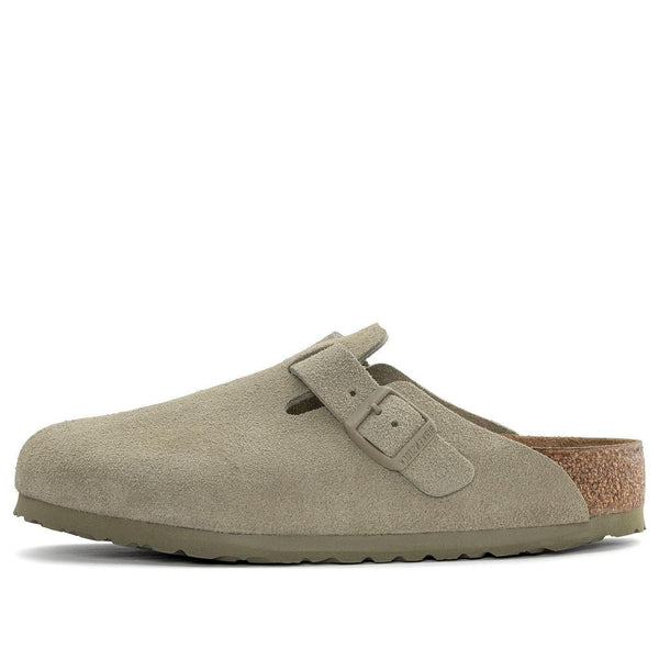 BirkenstockBoston Suede Leather 'Faded Khaki'