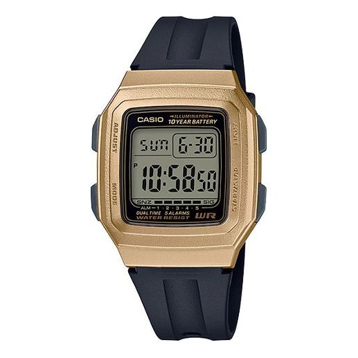 CASIOMen's  YOUTH Series STANDARD Series Street Sports waterproof Watch Strap Color Mens Gold Digital