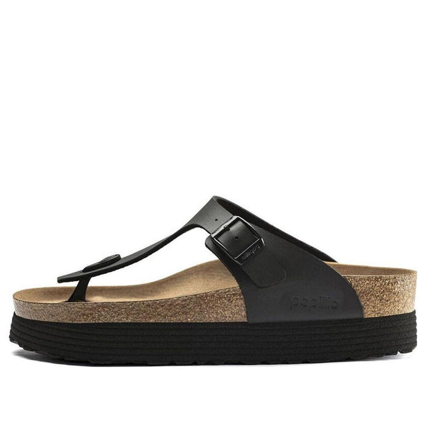 Birkenstock(WMNS)  Gizeh Platform Vegan Birko-Flor 'Black'