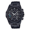 CASIOEDIFICE Waterproof Sapphire Crystal Quartz Solar Powered Mens Black Analog