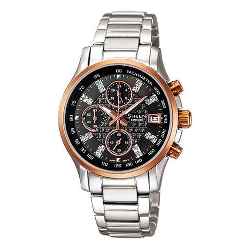 CASIOSHEEN Stainless Steel Strap Silver Analog