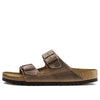 BirkenstockArizona Soft Footbed Oiled Leather Narrow Fit 'Tobacco Brown'