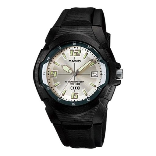 CASIOQuartz Waterproof Sports Mens White Analog