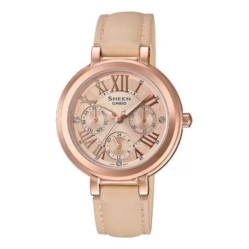 CASIOSHEEN Series Leisure Fashion Rose/Gold Rose Gold Analog