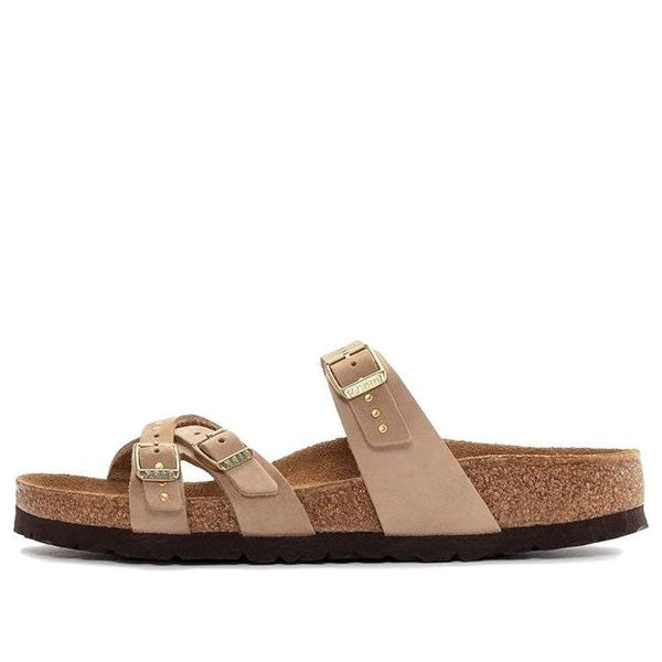 Birkenstock(WMNS)  Franca Soft Footbed Nubuk Leather Narrow Fit 'Sandcastle'