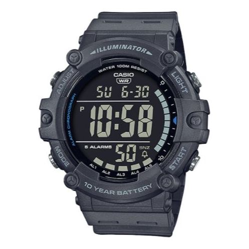 CASIOSports Waterproof Mens Black Digital