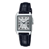 CASIOLeisure Pointer Vintage Leather Squarees Quartzes White Analog