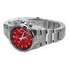 CASIOSHEEN Series Waterproof Silver/ Sports Red Analog