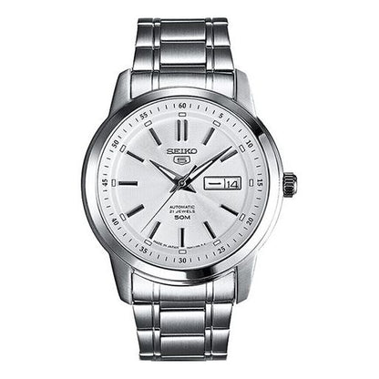 SEIKOMen's  Automatic Mechanical Watch waterproof White Steel strip