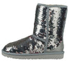 UGG(WMNS)  Classic Short Sequin 'Silver'