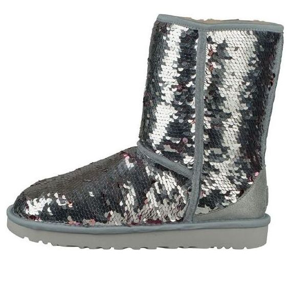UGG(WMNS)  Classic Short Sequin 'Silver'