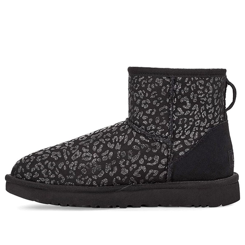 UGG(WMNS)  Classic Mini Snow Leopard Black