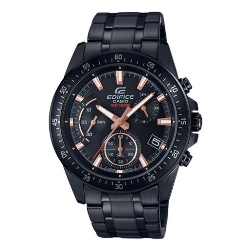 CASIOWaterproof EDIFICE Quartz Sports Shockproof Sapphire Crystal Mens Black Analog