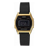 CASIOQuartz Waterproof Analog Unisex Mens BlackGold Digital