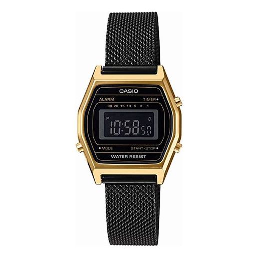 CASIOQuartz Waterproof Analog Unisex Mens BlackGold Digital
