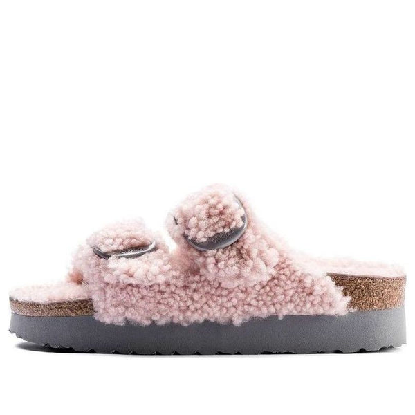 Birkenstock(WMNS)  Arizona Big Buckle Shearling Narrow 'Teddy Crystal Rose'