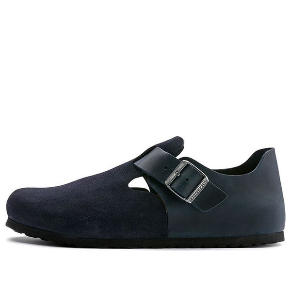 BirkenstockLondon Series Cowhide Suede Casual Shoe Blue Version