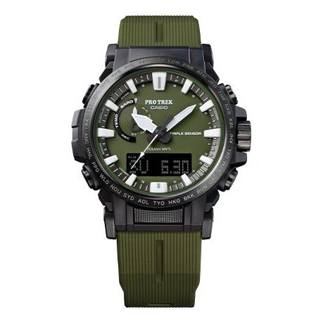 CASIOCasio Pro Trek Classic Outdoor Analog-Digital Watch 'Olive Green Black'
