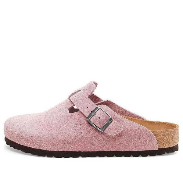 Birkenstockx Stssy Boston Suede Leather 'Dusty Pink'