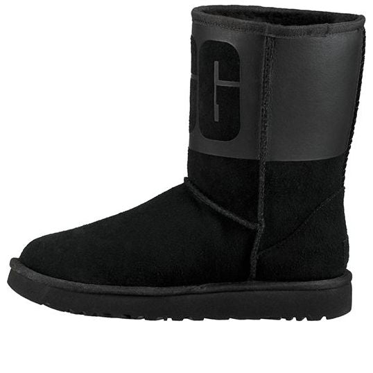 UGG(WMNS)  Classic Short Rubber Boot 'Black'