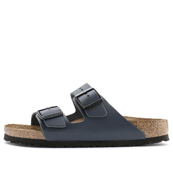 BirkenstockArizona Natural Leather Narrow Fit 'Blue'