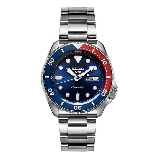 SEIKOMen's  No. 5 Sports Mechanical Watch Red Blue