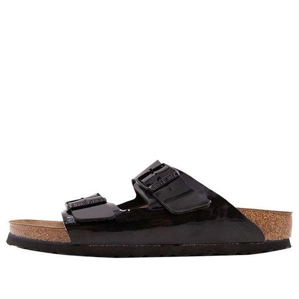 BirkenstockArizona Birko-Flor Narrow Fit Sandals 'Black Patent'