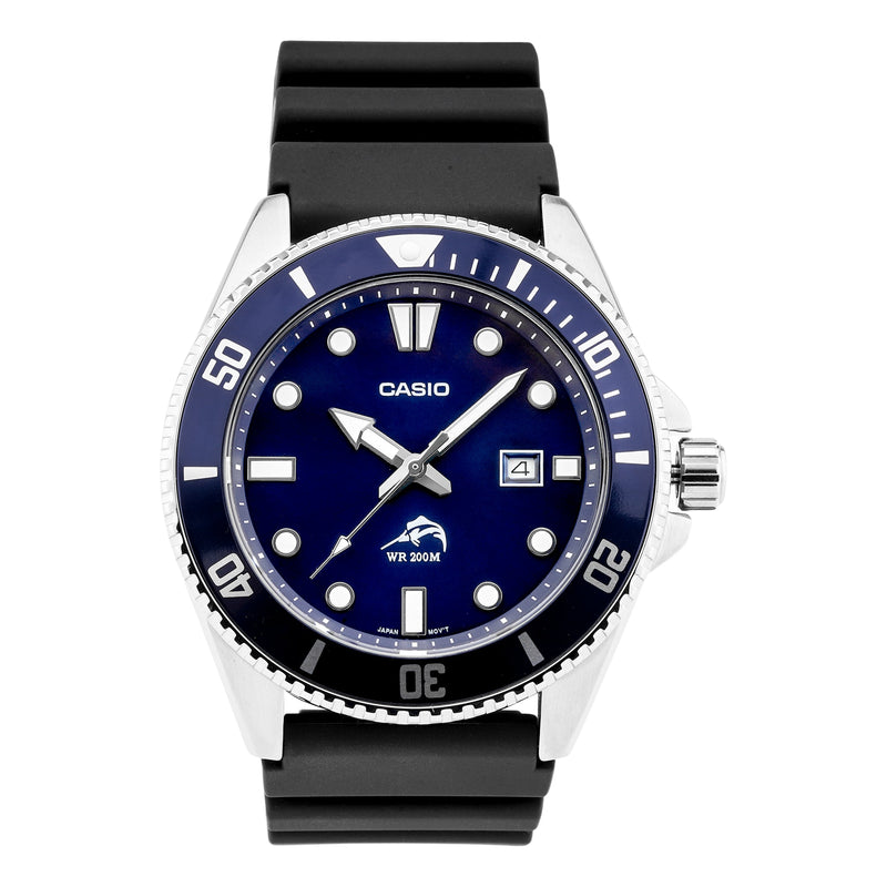 CASIOMen's  STANDARD 200 Meter waterproof Sports Mens Blue Analog