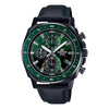 CASIOWaterproof EDIFICE Mens BlackGreen Analog