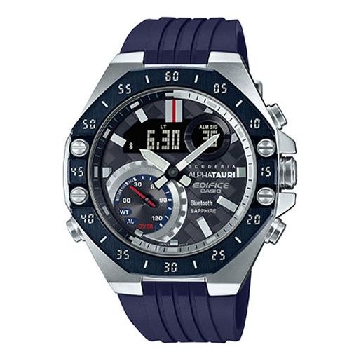 CASIOEDIFICE Limited Edition Solar Powered Sapphire Crystal Mens Blue Analog/Digital Combo