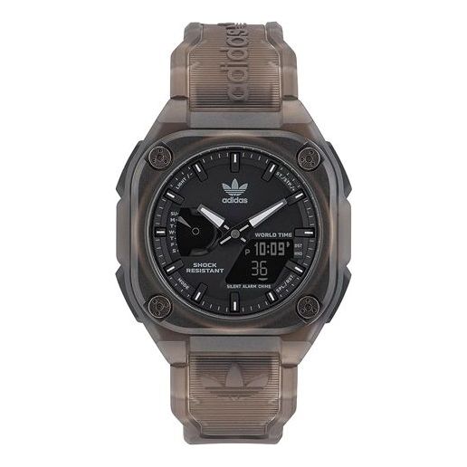 adidasGray Resin Strap Watch 'Brown Black'